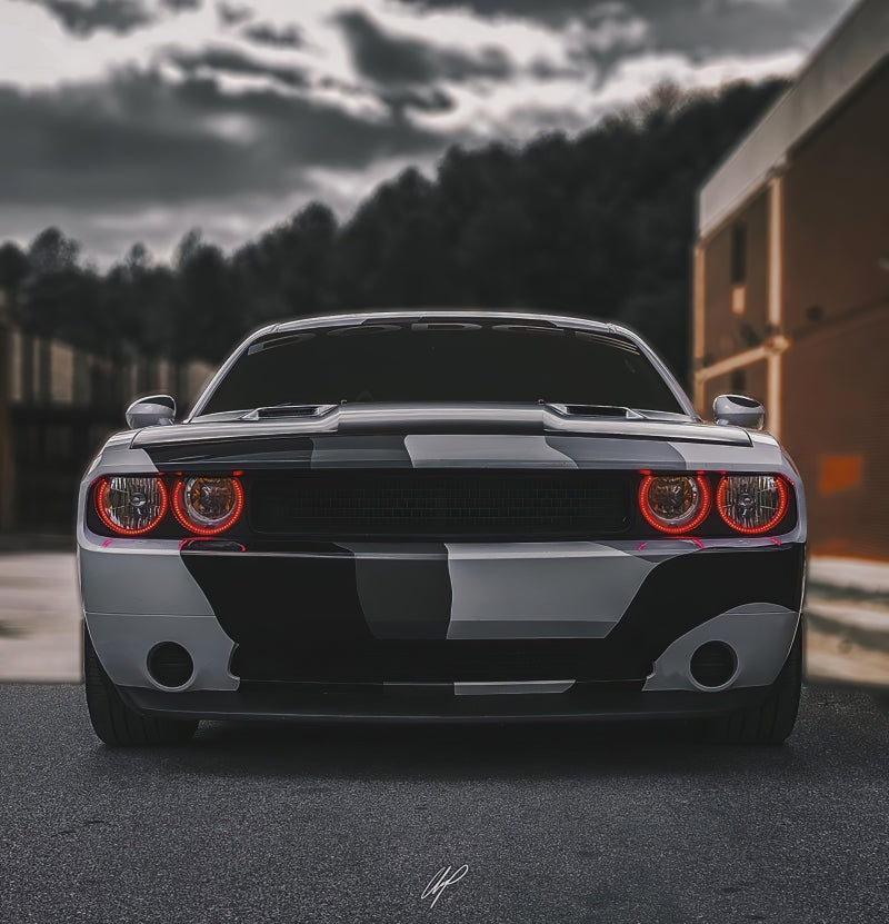 Oracle 08-14 Dodge Challenger Dynamic Surface Mount Headlight Halo Kit - ColorSHIFT - Dynamic - Mammoth Racing -