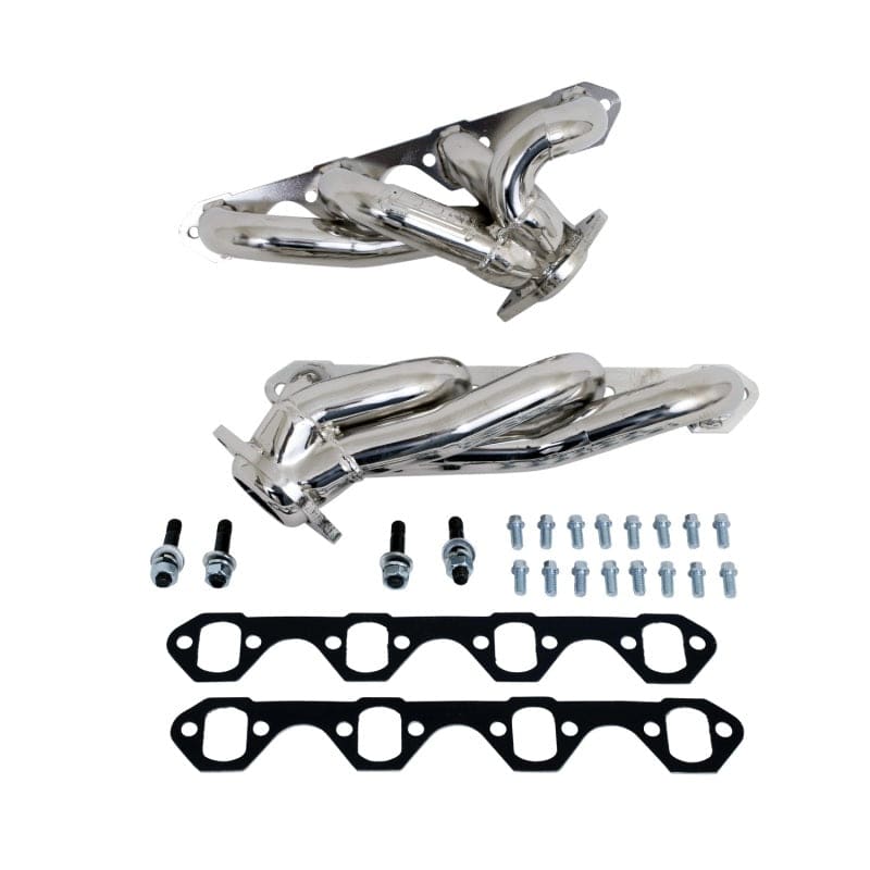 BBK 87-95 Ford F150 Truck 5.0 302 Shorty Unequal Length Exhaust Headers - 1-5/8 Titanium Ceramic - Mammoth Racing -