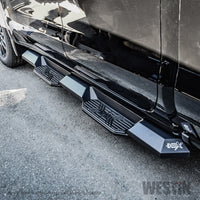 Westin 19-22 Chevrolet Silverado 1500 DC HDX Xtreme Nerf Step Bars - Tex. Blk - Mammoth Racing -