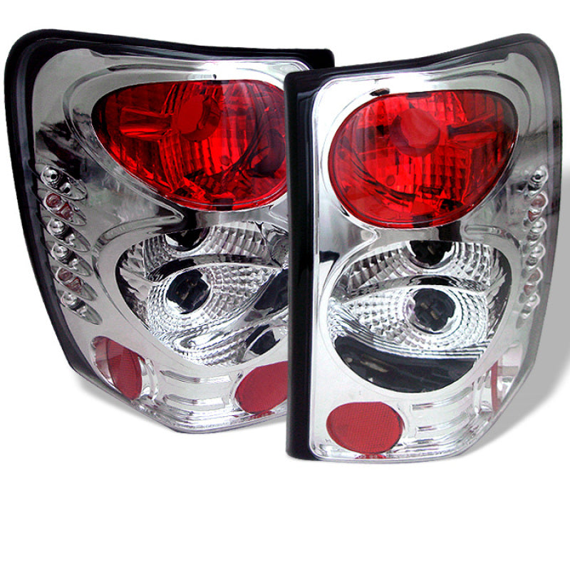 Spyder Jeep Grand Cherokee 99-04 Euro Style Tail Lights Chrome ALT-YD-JGC99-C - Mammoth Racing -