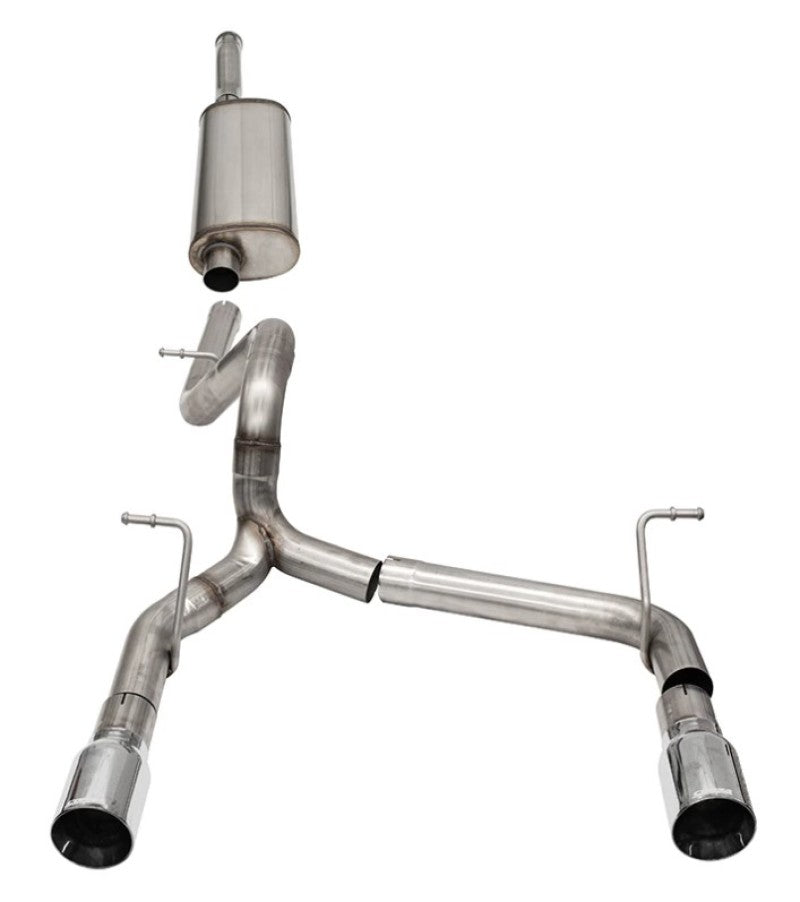 Corsa 18-21 Jeep Wrangler JLU 3.6L 2.75in Sport Cat-Back Exhaust w/ 4in Tips - Mammoth Racing -