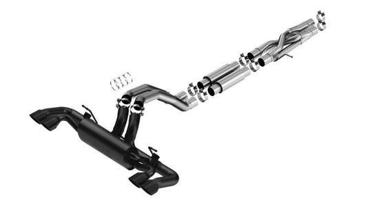 Borla 21-22 Jeep Wrangler Rubicon 392 6.4L V8 AT 4WD 4DR ATAK Cat-Back Exhaust - Coated Black - Mammoth Racing -