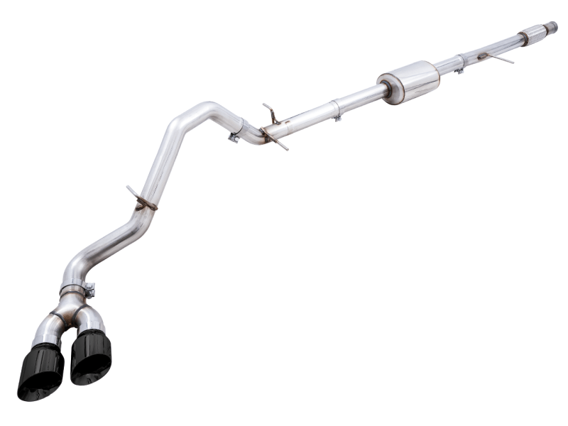 AWE Tuning 4th Gen GM 1500 5.3L 0FG Catback Dual Side Exit (Flat Bumper) - Diamond Tips - My Store