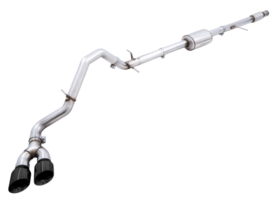 AWE Tuning 4th Gen GM 1500 5.3L 0FG Catback Dual Side Exit (Flat Bumper) - Diamond Tips - My Store