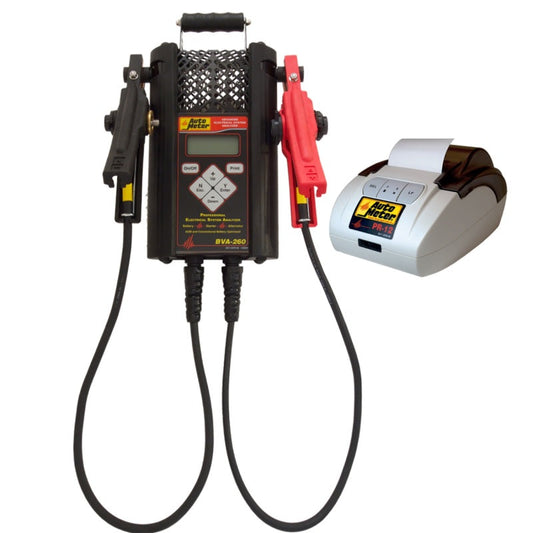 Autometer Handheld Electrical System Analyzer w/120 Amp Load for 6v/12v App w/ Pr12 Printer Kit/Case - My Store