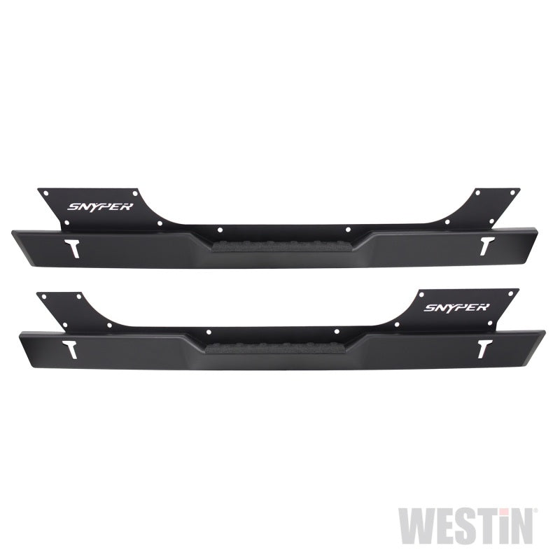 Westin/Snyper 07-17 Jeep Wrangler Rock Slider Steps - Textured Black - Mammoth Racing -