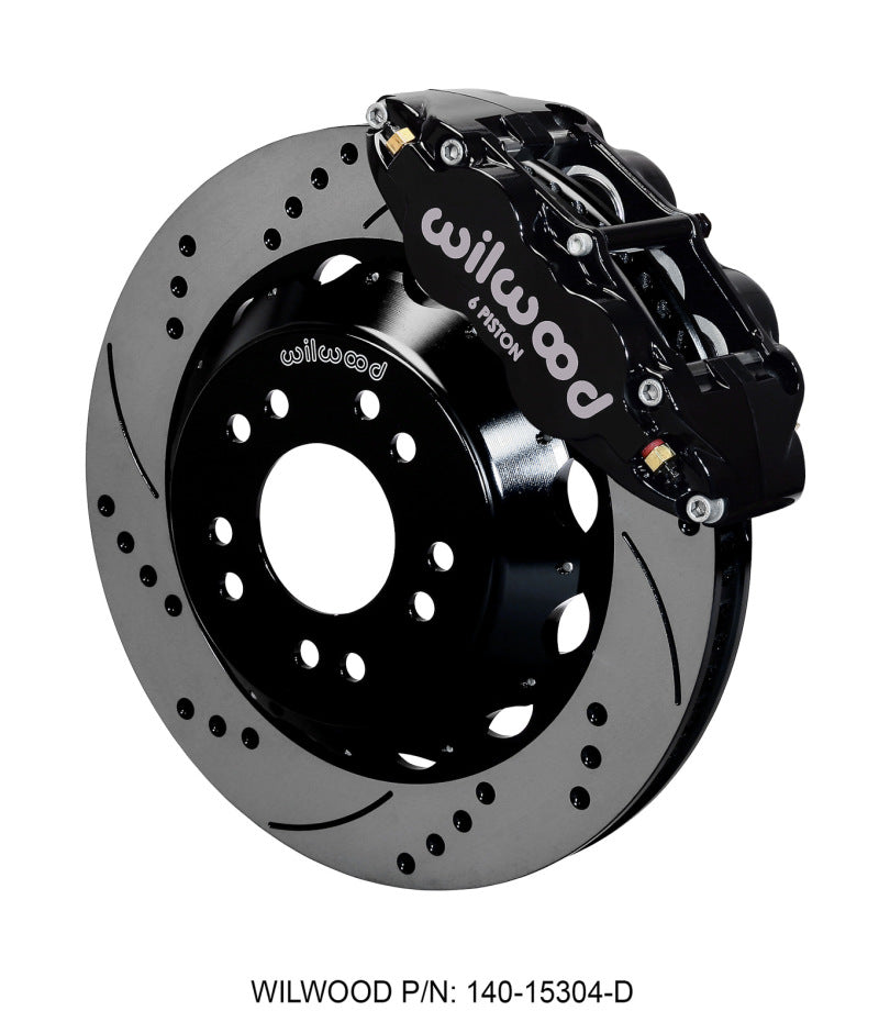 Wilwood Narrow Superlite 6R Front Hat Kit 14.00 Drilled 63-87 C10 w/ Wilwood Pro Spindles - My Store