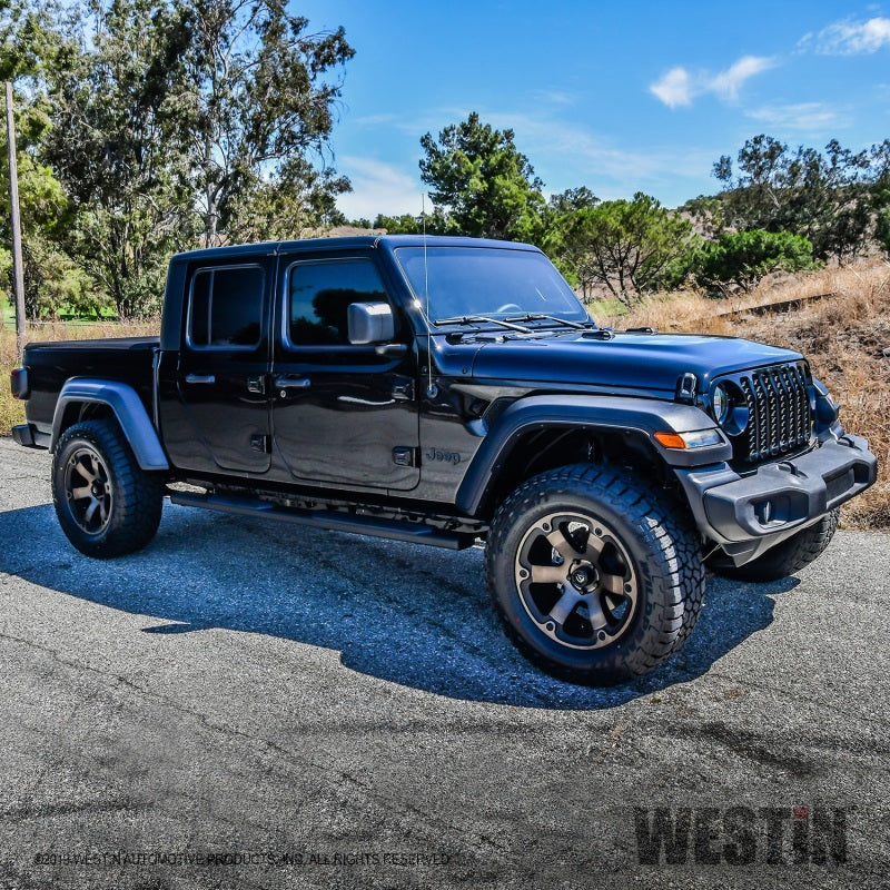 Westin 2020 Jeep Gladiator R5 Nerf Step Bars - Black - Mammoth Racing -