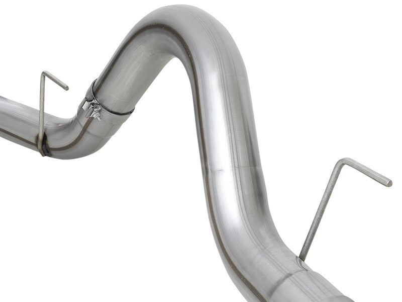aFe 2021 Ford F-150 V6-3.0L (td) Large Bore 409 SS DPF-Back Exhaust System w/ Polished Tip - Mammoth Racing -