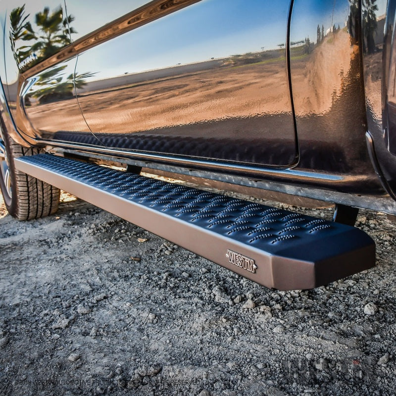 Westin Grate Steps Running Boards 79 in - Textured Black - Mammoth Racing -