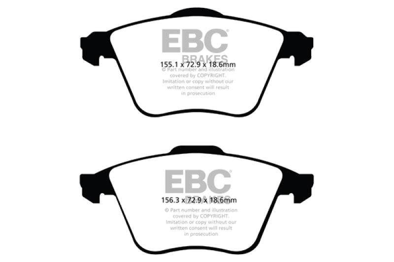 EBC 07-13 Mazda 3 2.3 Turbo Redstuff Front Brake Pads - My Store