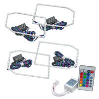Oracle Chevy Silverado 14-15 Halo Kit Non-Projector Style - ColorSHIFT w/ Simple Controller - Mammoth Racing -