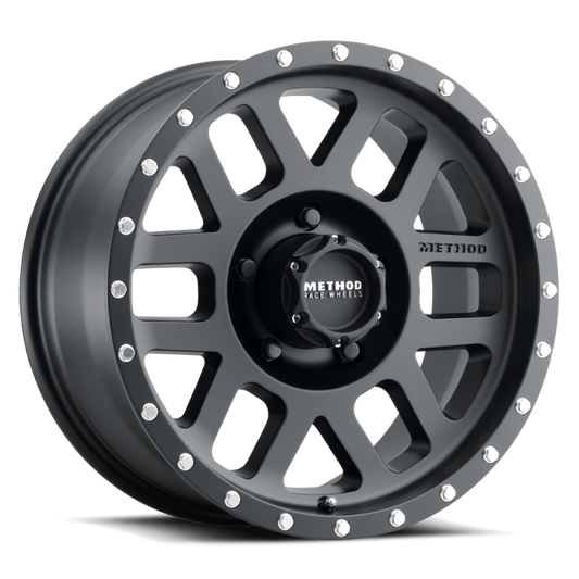 Method Mr306 Mesh 17x8.5 0mm Offset 5x5.5 108mm CB Matte Black Wheel