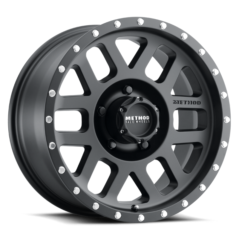 Method Mr306 Mesh 17x8.5 0mm Offset 5x5 94mm CB Matte Black Wheel - Mammoth Racing -