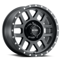 Method Mr306 Mesh 17x8.5 0mm Offset 5x5 94mm CB Matte Black Wheel - Mammoth Racing -