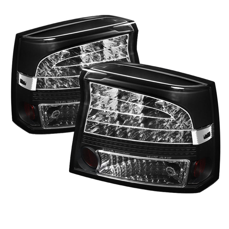 Spyder Dodge Charger 09-10 LED Tail Lights Black ALT-YD-DCH09-LED-BK - Mammoth Racing -