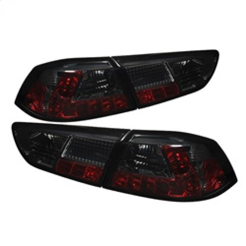 Spyder Mitsubishi Lancer/Evolution X 08-14 LED Tail Lights Smke ALT-YD-MITEVO1008-LED-SM - Mammoth Racing -