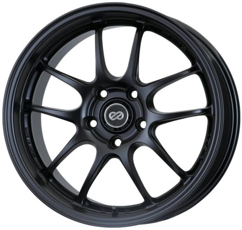 Enkei PF01 17x7 4x100 38mm Offset 75mm Bore Diameter Matte Black Wheel **SPECIAL ORDER** - Mammoth Racing -