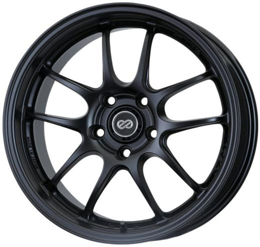Enkei PF01 17x7 4x100 38mm Offset 75mm Bore Diameter Matte Black Wheel **SPECIAL ORDER** - Mammoth Racing -