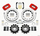 Wilwood Dynapro Radial Rear Kit 12.88in Drilled Red 2006-2007 Subaru WRX w/Lines - Mammoth Racing -