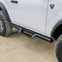 Westin/HDX 2021+ Ford Bronco (2-Door) Drop Nerf Step Bars - Textured Black - Mammoth Racing -