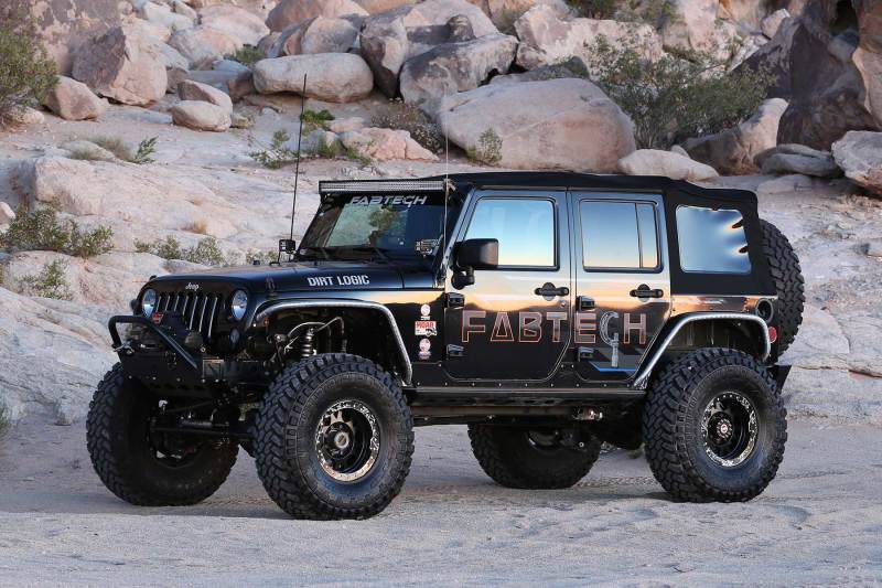 Fabtech 07-18 Jeep JK 4-Door 5in Crawler C/O w/Dlss 2.5 C/O Resi & Rr Dlss - Mammoth Racing -