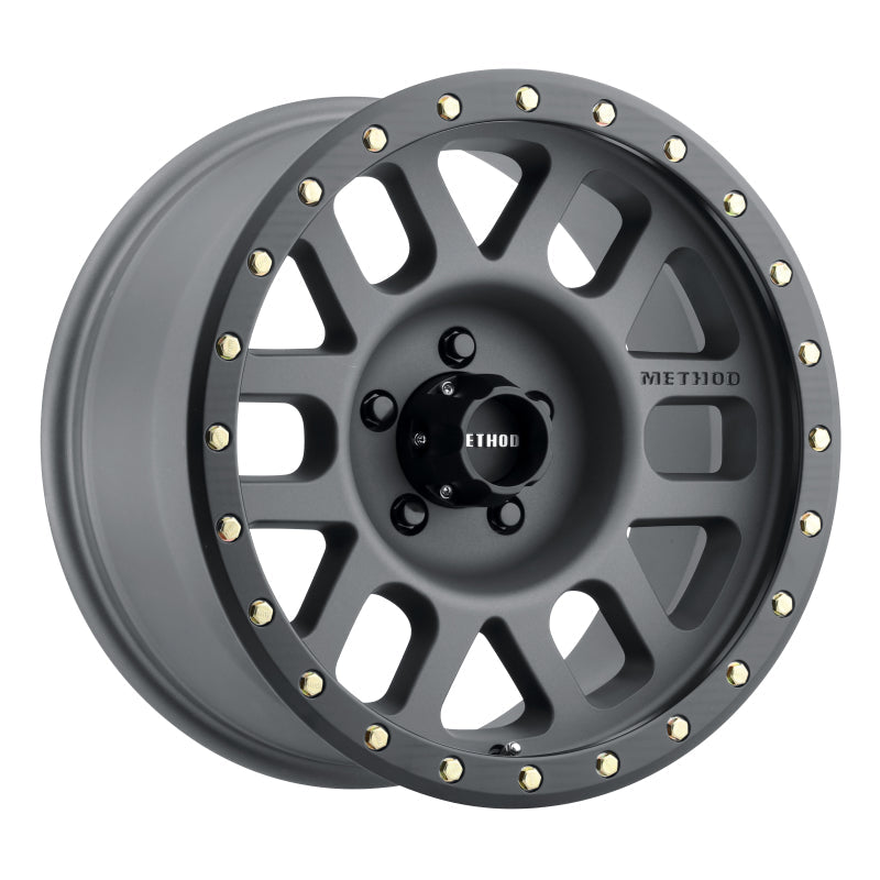 Method Mr309 Grid 17x8.5 0mm Offset 5x5 94mm CB Titanium/Black Street Loc Wheel - Mammoth Racing -