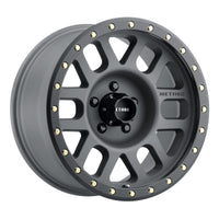 Method Mr309 Grid 17x8.5 0mm Offset 5x5 94mm CB Titanium/Black Street Loc Wheel - Mammoth Racing -