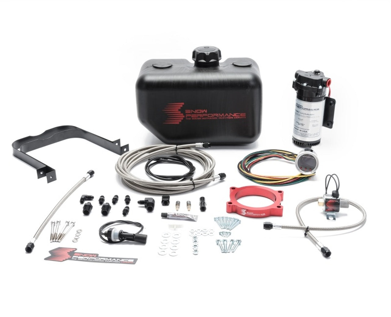 Snow Performance SNO-2161-BRD Injection Kit (SS Braided Line & 4AN) (16-17 Camaro Stage 2 Boost Cooler F/I Water-Methanol) - My Store