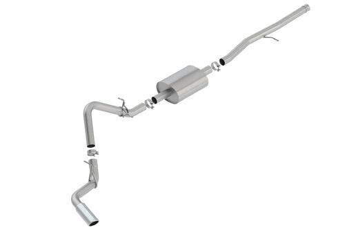 Borla 2019 Silv/Sierra C/B Exh S-Type 1500 5.3L V8 EC STB(78.8) CC SB(69.3) 147.4 WB Blk Chrome Tip - Mammoth Racing -