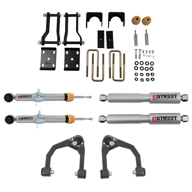 Belltech 19-21 Ford Ranger 2WD (All Cabs) Front And Rear Complete Kit w/ Street Performance Shocks - Mammoth Racing -