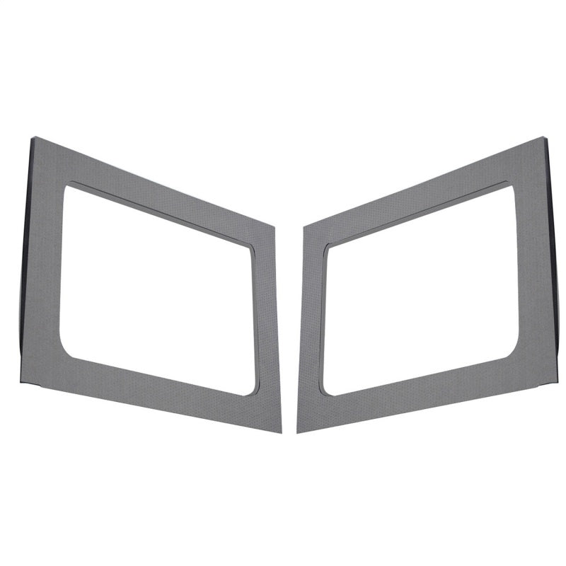 DEI 11-18 Jeep Wrangler JK 4-Door Leather Look Rear Side Window Gray - Mammoth Racing -