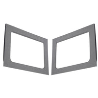DEI 11-18 Jeep Wrangler JK 4-Door Leather Look Rear Side Window Gray - Mammoth Racing -