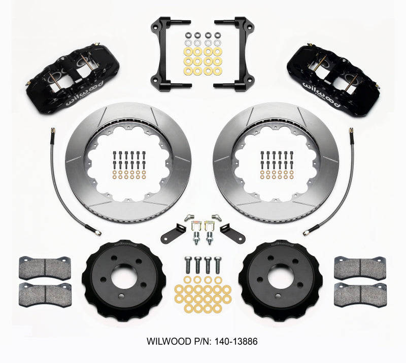 Wilwood Aero6 Front Hat Kit 14.00 2015-Up Mustang w/Lines - My Store