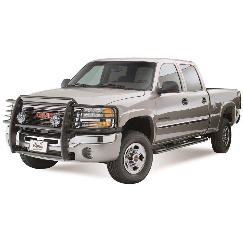 Westin 2003-2007 GMC Sierra Classic 2500HD/3500 Sportsman Grille Guard - Black - Mammoth Racing -