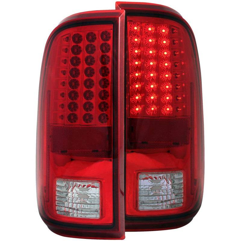 ANZO 2008-2015 Ford F-250 LED Taillights Red/Clear - My Store