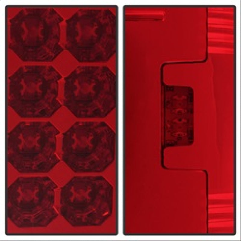 Spyder Ford F150 side 97-03/F250/350 Duty 99-07 LED Tail Lights Red Clear ALT-YD-FF15097-LED-RC - Mammoth Racing -