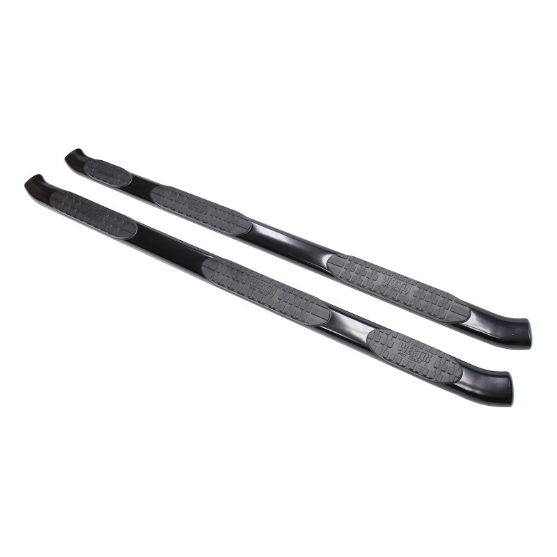 Westin 2015-2018 Ford F-150 SuperCrew (6.5ft Bed) PRO TRAXX 5 WTW Oval Nerf Step Bars - Black - Mammoth Racing -