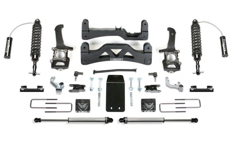 Fabtech 2014 Ford F150 4WD 6in Perf Sys w/Dlss 2.5 C/O Resi & Rr Dlss - Mammoth Racing -