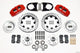 Wilwood Dynapro 6 Front Hub Kit 12.19in Drilled Red 37-48 Ford Psgr. Car Spindle - Mammoth Racing -
