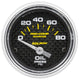 Autometer Marine Carbon Fiber 2-1/16in 80 PSI Electric Oil Pressure Gauge - My Store