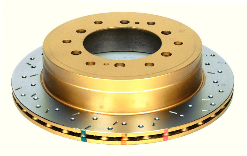 DBA 10+ Toyota 4Runner/FJ Cruiser Rear Drilled and Slotted 4000 Series Rotor - Mammoth Racing -