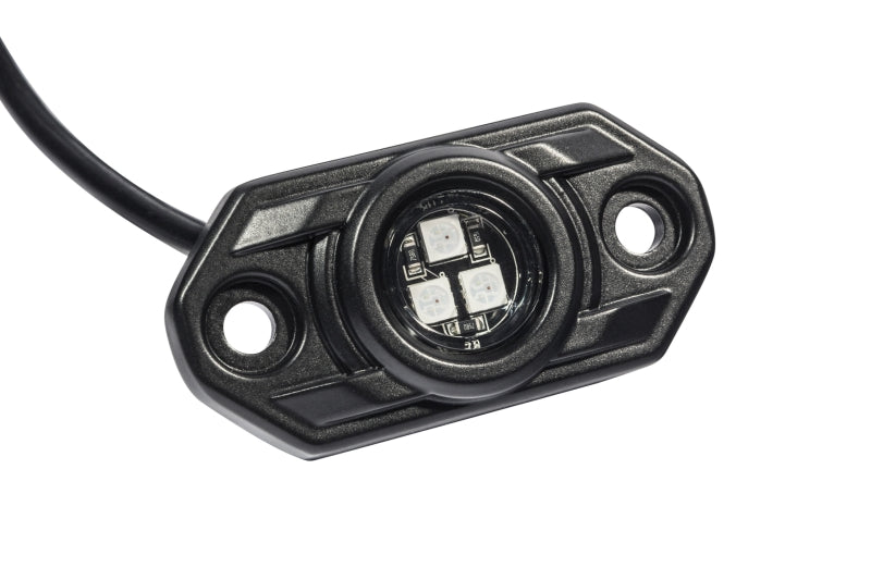 KC HiLiTES C-Series RGB LED Rock Light Kit (Incl. Wiring) - Set of 6 - Mammoth Racing -