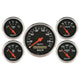 Autometer Designer Black 5 Pc Kit w/ Elec KMH Speedo, Oil Press, Water Temp, Volt, Fuel Level - My Store