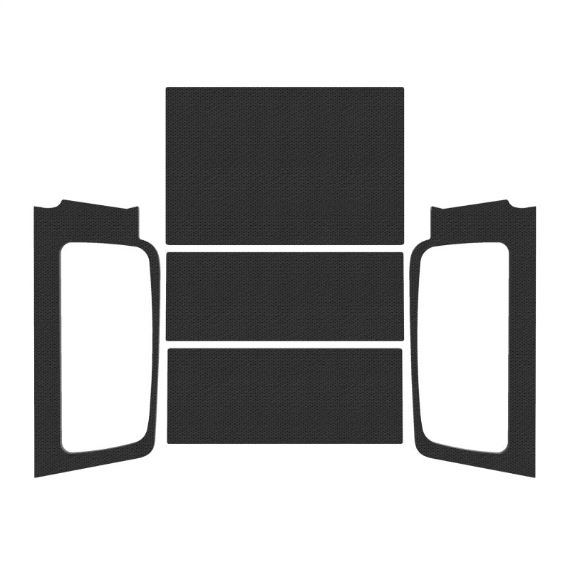 DEI 04-06 Jeep Wrangler LJ Unliminted Leather Look Headliner Complete Kit - Black - Mammoth Racing -
