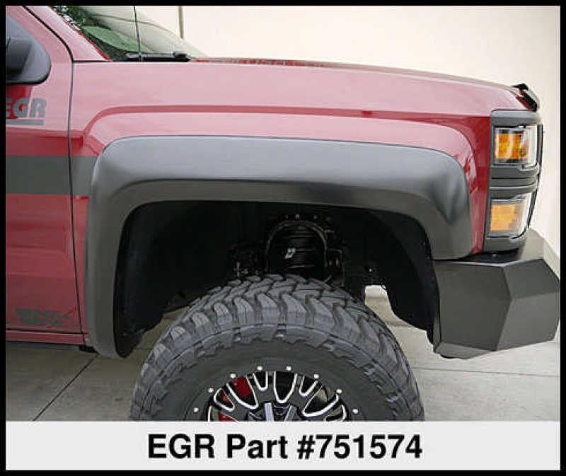 EGR 14+ Chev Silverado 6-8ft Bed Rugged Look Fender Flares - Set - Mammoth Racing -
