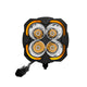 KC HiLiTES Flex ERA 4 Single Light - 80W Spot Beam - Mammoth Racing -