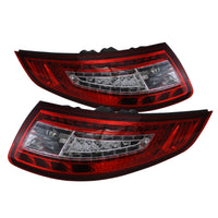 Xtune Porsche 911 997 05-08 LED Tail Lights Red Clear ALT-ON-P99705-LED-RC - Mammoth Racing -