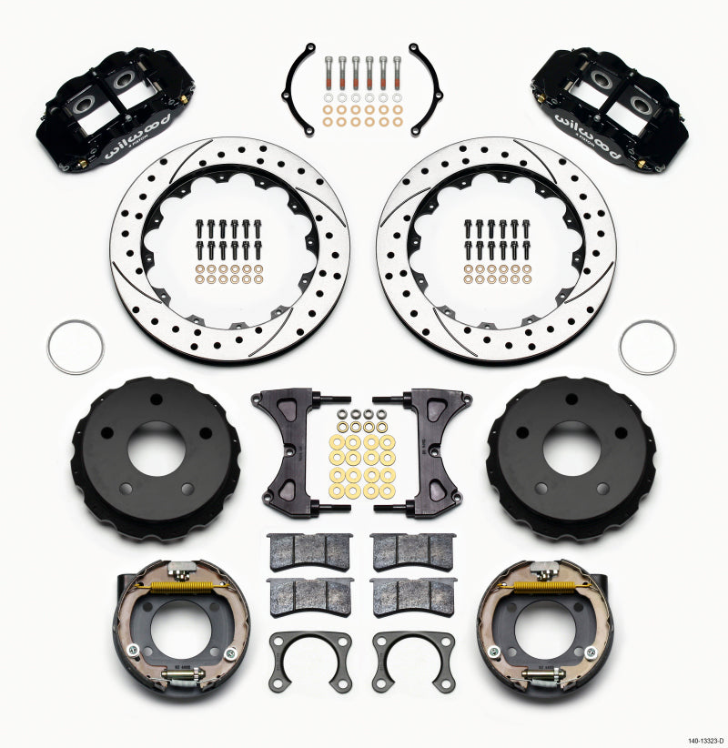 Wilwood Narrow Superlite 4R Rear P-Brk Kit 12.88in Drilled Big Ford 2.36in Off Bronco 5 x 5.50 - My Store
