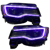 Oracle 14-21 Jeep Grand Cherokee Dynamic Headlight DRL Upgrade Kit - ColorSHIFT - Dynamic - Mammoth Racing -